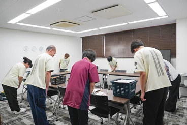 出勤・全体朝礼